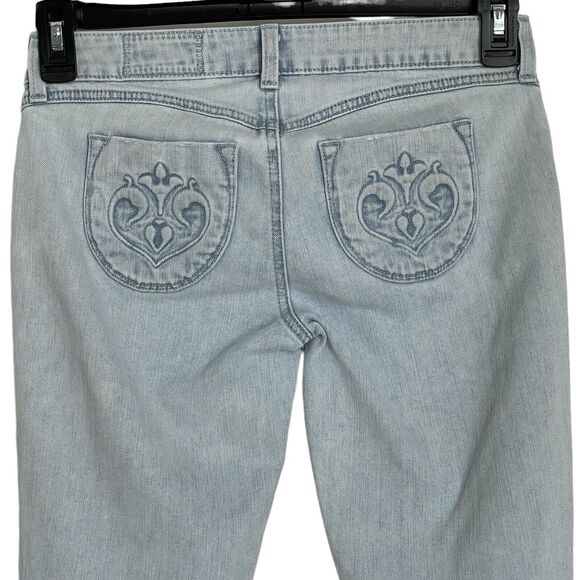 Sivvy SZ 26 Hannah Skinny Jeans Dare Devil Light Wash Distressed Low-Rise Pocket - Picture 5 of 9